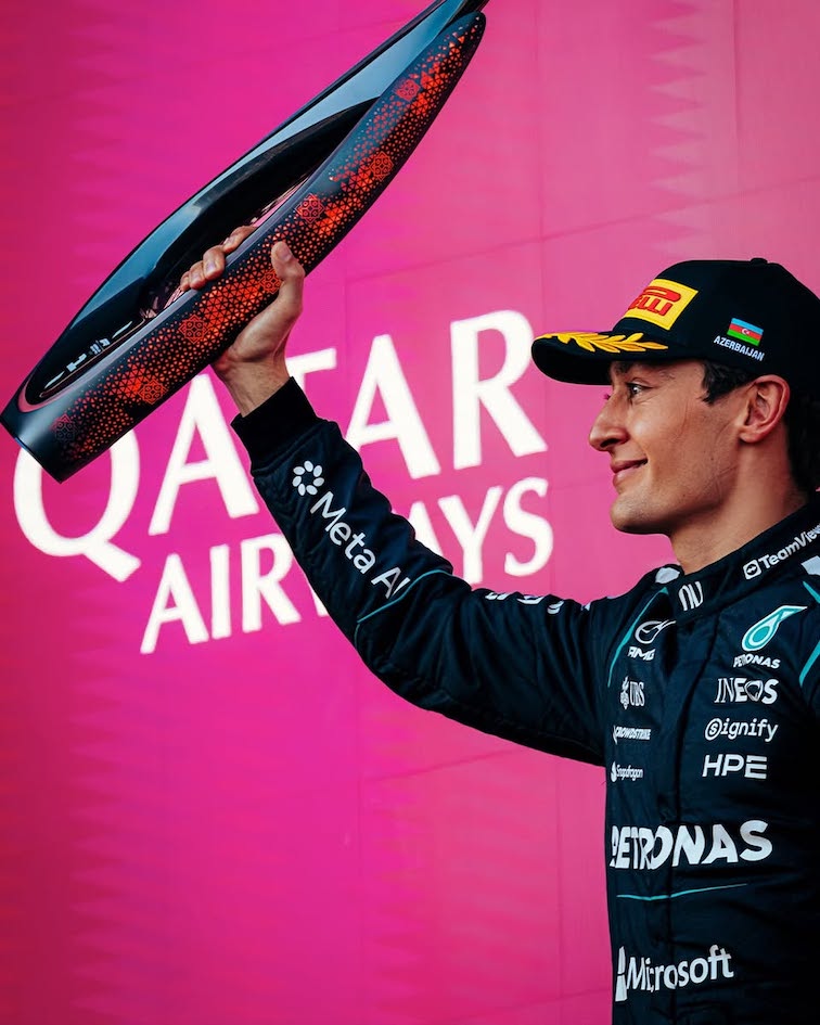 F1 Αζερμπαϊτζάν: Νίκη Russell στο Μπακού, από την 16η στην 5η θέση ο Antonelli